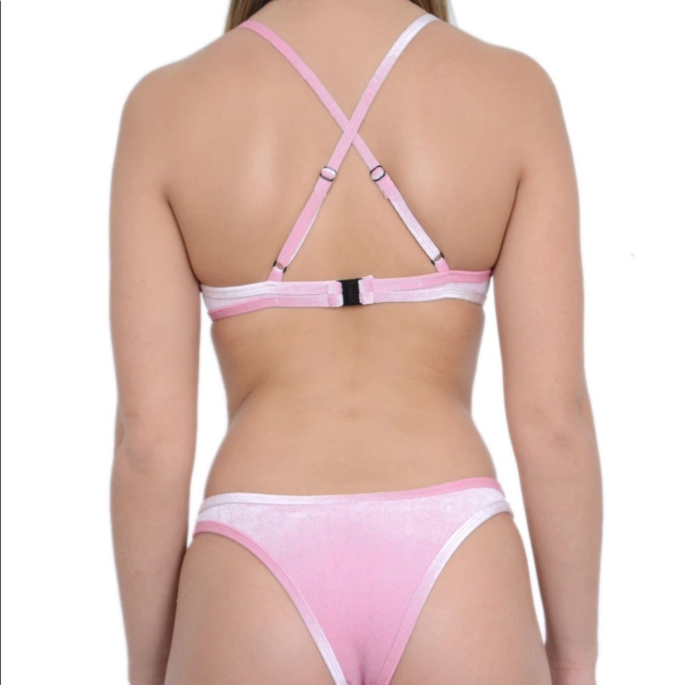 pink velvet hoaka bikini - Picture 2 of 8